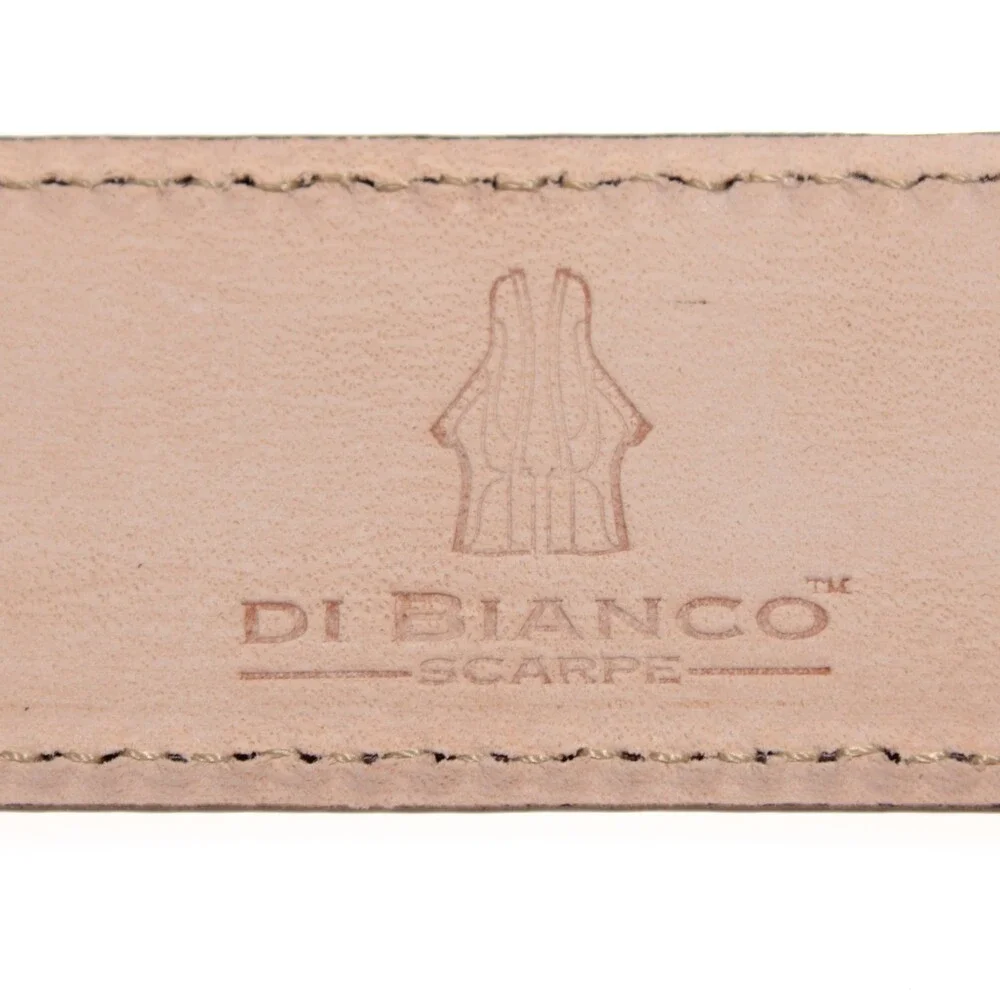Di Bianco NWT Cut to Size Dress Belt In Solid Brown Leather One Size